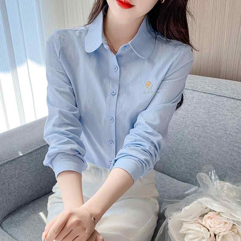 レディース ファッション 春夏 秋冬 オシャレ かわいい 韓国 田園芸術 長袖女性用 春 秋婦人服 ドールカラー 通勤 トップス|YKC8