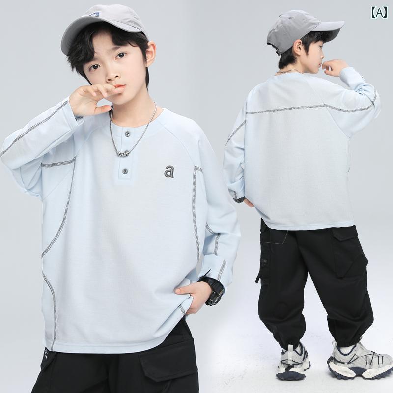 春 夏 秋 冬 キッズ 小わっぱ もの言う花 みどり児 流行り物 今めかしい 愛くるしげ かっこいい 男 女 韓国 お坊っちゃん 日月 長袖 T ティーシャツ 春   ML 小わっぱ用 ウエスタン お坊っちゃん 春服 冷やりとした  T ティーシャツ
