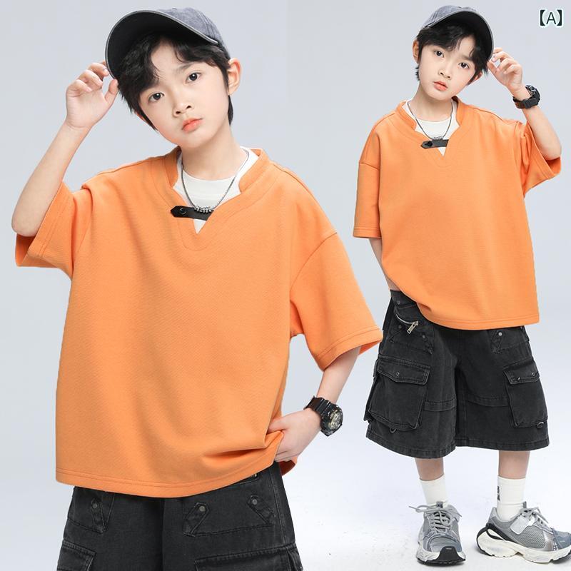 春　夏　秋　冬　キッズ　子供　ベビー　赤ちゃん　ファッション　おしゃれ　かわいい　かっこいい　男　女　韓国 男子 夏用 半袖 T シャツ 夏服中 高校生 男子用 夏 トップス おしゃれ T シャツ