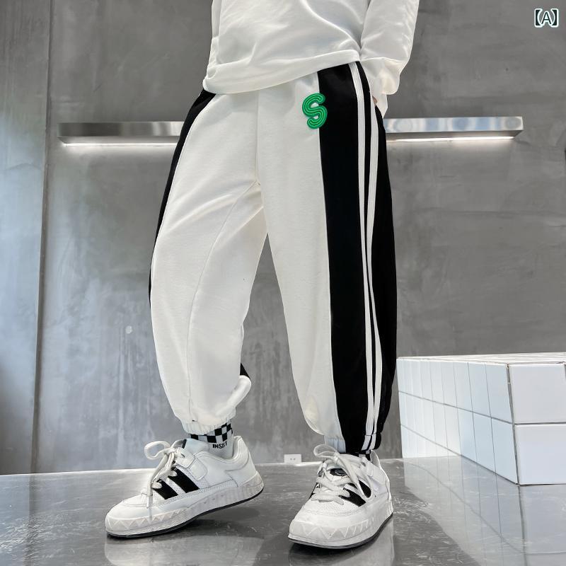 春 夏 秋 冬 キッズ 小わっぱ もの言う花 みどり児 流行り物 今めかしい 愛くるしげ かっこいい 男 女 韓国 お坊っちゃん スウェットパンツ   小わっぱ用 お坊っちゃん 長ズボン 日月 スウェットパンツ