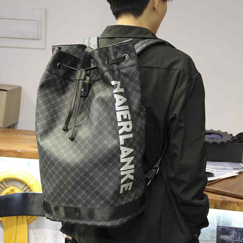 メンズ ファッション 春夏 秋冬 かっこいい オシャレ モテ ショルダー バケット 巾着 バック パック 大容量 荷物 アウトドア 旅行 登山 スポーツ バスケットボール スクール コンピュータ