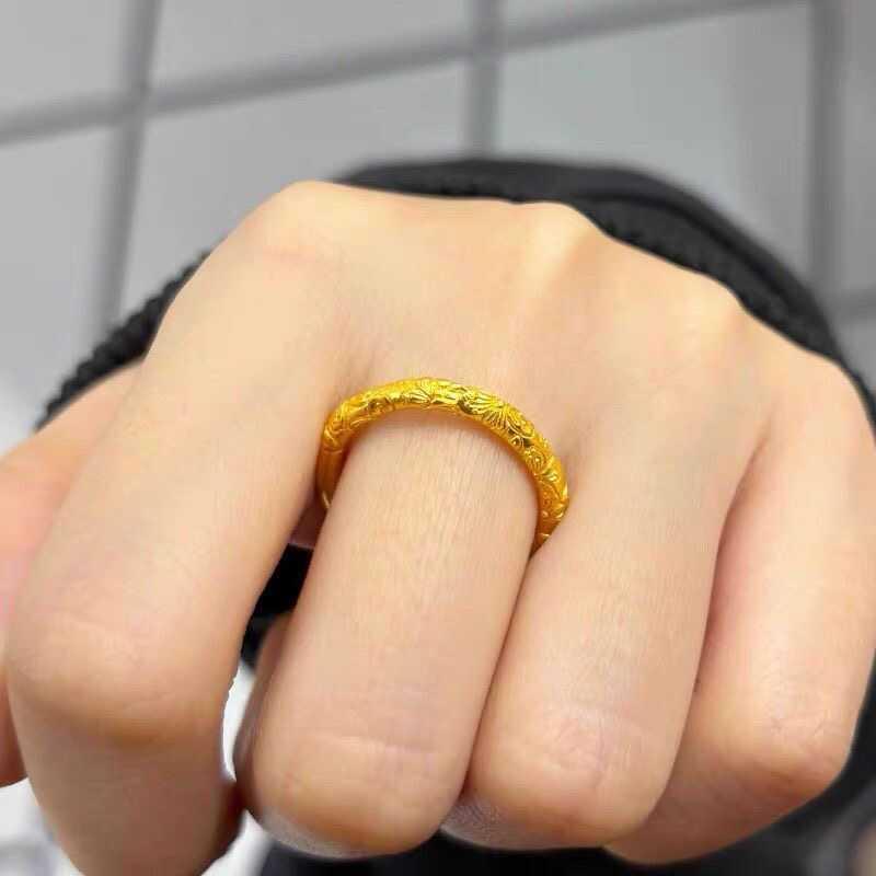 韓国 おすすめ 春夏 秋冬 メンズ 男性 ファッション かっこいい かわいい おしゃれ モテ アクセサリー ジュエリー レトロ 彫刻 リング 指輪 シンプル 柄 模様 シンプル リング 指輪 レディース 女性 男女兼用