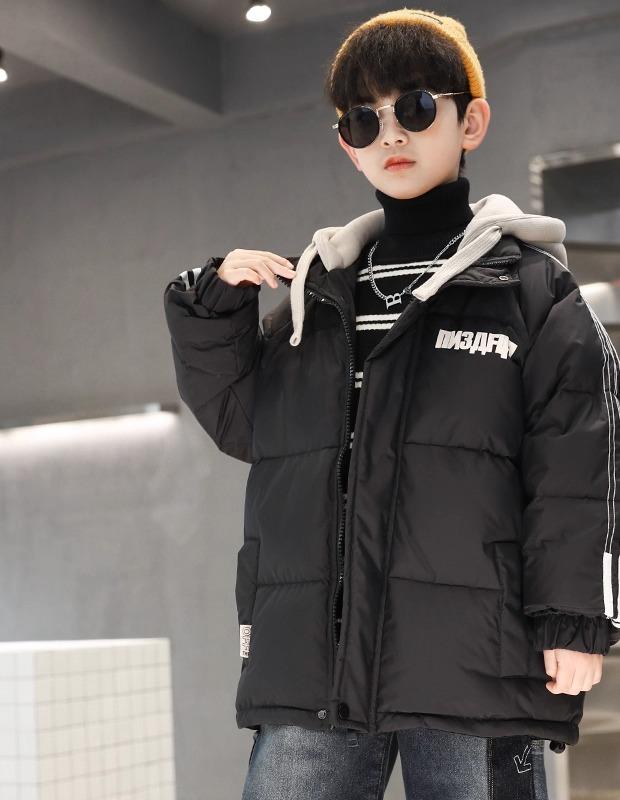 春夏 秋 冬 キッズ 子供 ベビー 赤ちゃん ファッション おしゃれ かわいい かっこいい 男 女 韓国 ボーイズ ダウン ジャケット 冬服中 子供 ボーイズ 冬 裏起毛 厚手 暖かい ジャケット シンプル アウター|YKC8