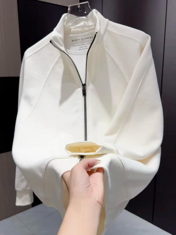 メンズ ファッション 春夏 秋冬 かっこいい オシャレ モテ 男性用 紳士服 服 韓国 シンプル 大人 ニットカーディガン スタンドカラー ジャケット ハイエンド スポーツウェア ジャケット スウェットシャツ トップス