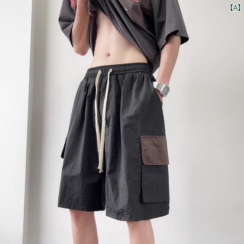 メンズ ファッション 春夏 秋冬 かっこいい オシャレ モテ 男性用 紳士服 服 韓国 シンプル 大人 大きいサイズ ワーク ショーツ 薄型 アメリカン ストリート カジュアル パンツ｜YKC8