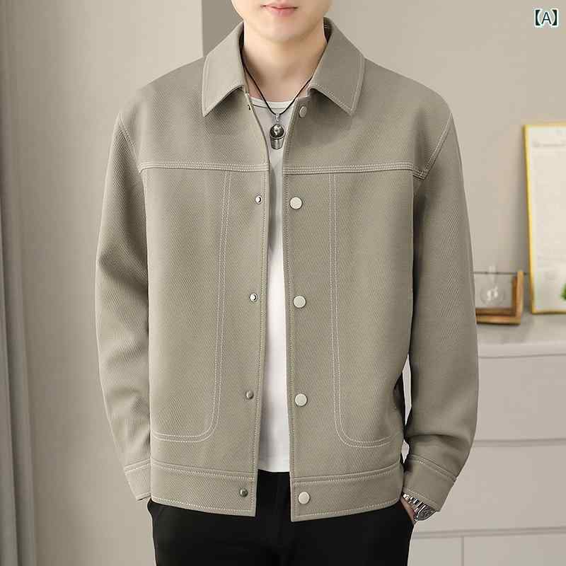 メンズ ファッション 春夏 秋冬 かっこいい オシャレ モテ 男性用 紳士服 服 韓国 シンプル 大人 高級 カジュアル ジャケット 高級 エグゼクティブ ジャケット トップス|YKC8