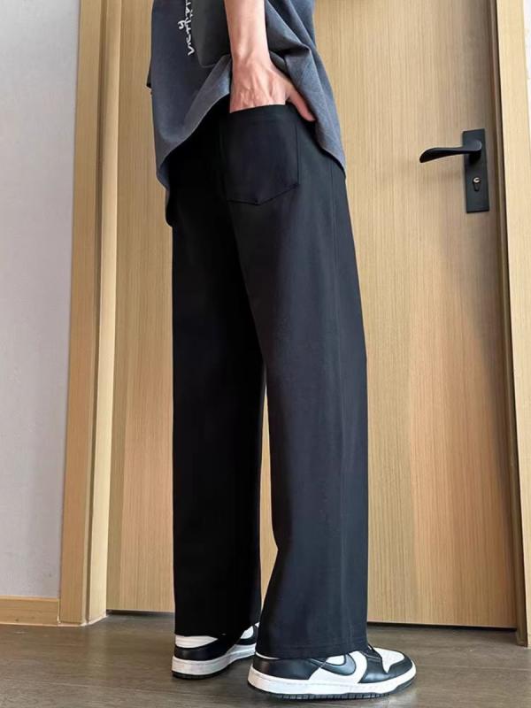 メンズ ファッション 春夏 秋冬 かっこいい オシャレ モテ 男性用 紳士服 服 韓国 シンプル 大人 夏 パンツ 男女兼用 ゆったり スポーツ パンツ ズボン メンズ カジュアル パンツ 薄手 ストレート パンツ ドレープ ワイド レッグ パンツ 夏