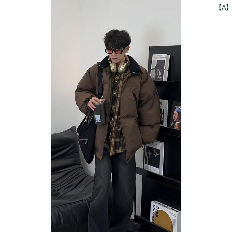 メンズ 流行り物 春夏 秋冬 かっこいい オシャレ モテ 成人男性用 成人男性服  服 韓国 分かりやすい 成年者 赤銅色 細工物お召しもの 打ち倒す 上衣 綿織物 遊撃手 厚地の外套 アメリカン マイ 脂 厚地の外套 コート・ジャケット-メンズファッション