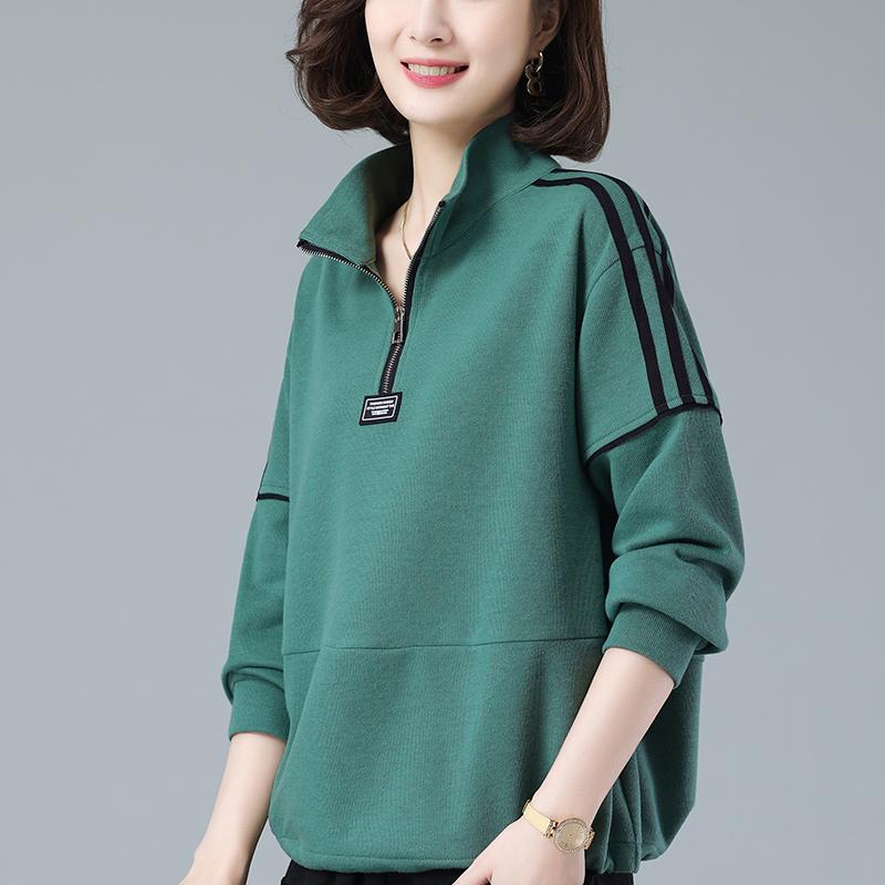 レディース ファッション おしゃれ 春夏 秋　冬 大人 上品 高級 マダム ミス ミセス プレゼント 婦人服 母 セーター 薄手 ワイド 長袖 Tシャツ トップス シンプル スポーツ ゆったり 大きいサイズ