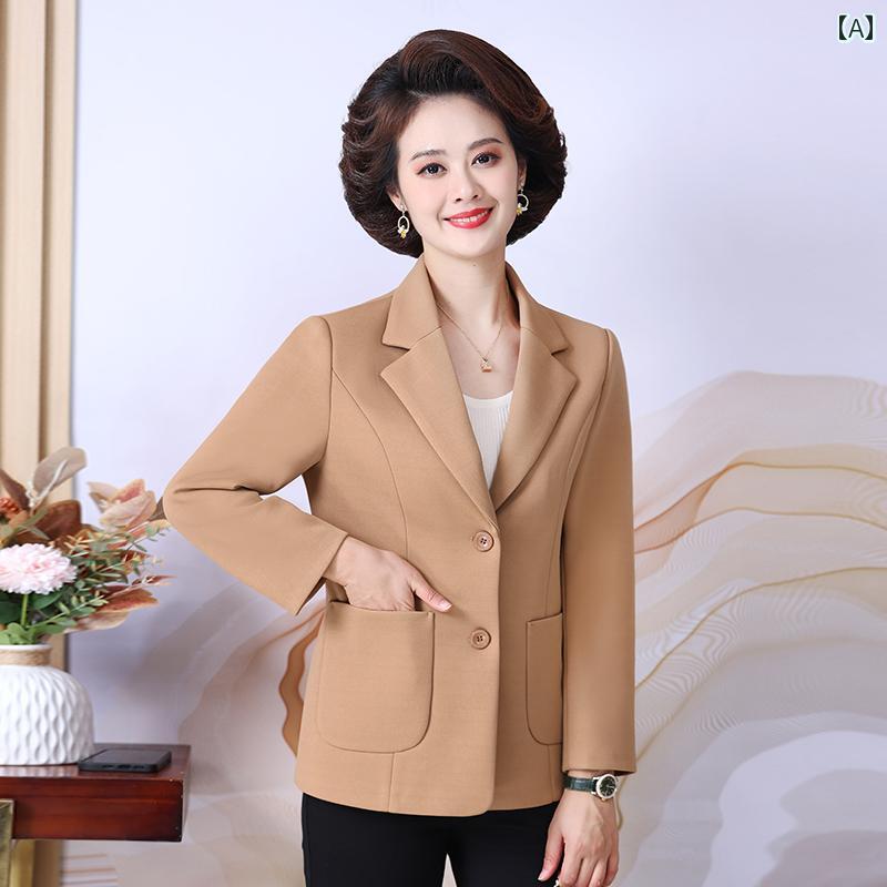 レディース ファッション おしゃれ 春夏 秋 冬 大人 上品 高級 マダム ミス ミセス プレゼント 婦人服 母 母 小さい スーツ ジャケット トップス|YKC8
