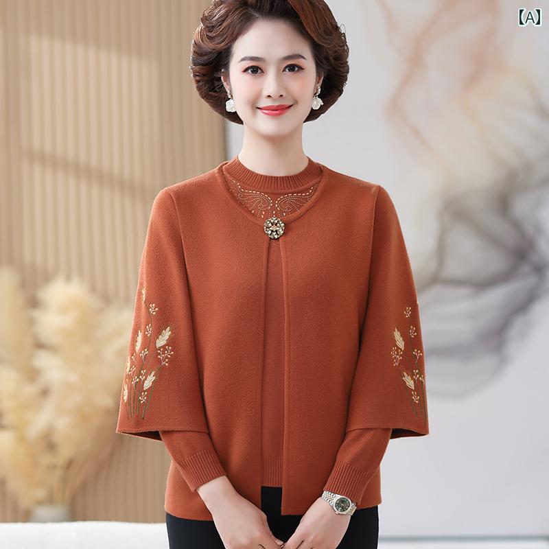 レディース ファッション おしゃれ 春夏 秋 冬 大人 上品 高級 マダム ミス ミセス プレゼント 婦人服 母 ママの 秋冬 コート ベルベット 厚手の トップ 2点 セット 女性 秋 コート ウエスタンスタイル