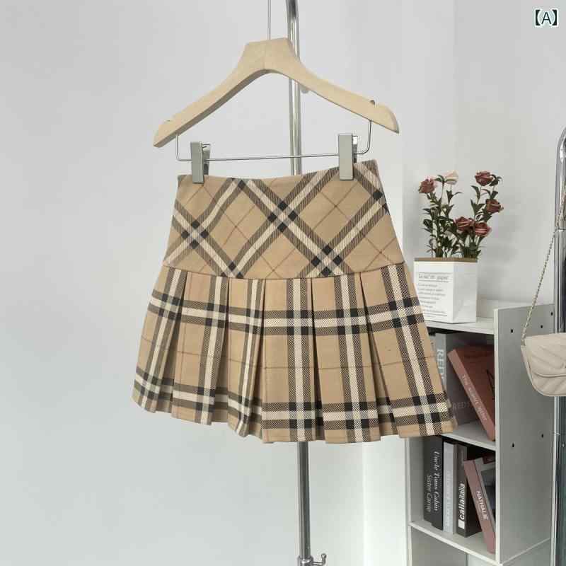 レディース ファッション おしゃれ 春夏 秋　冬 大人 上品 高級 マダム ミス ミセス プレゼント 婦人服　母 チェック柄　プリーツスカート　薄手　スカート　小さめ　ハイウエスト　スリム　｜YKC8