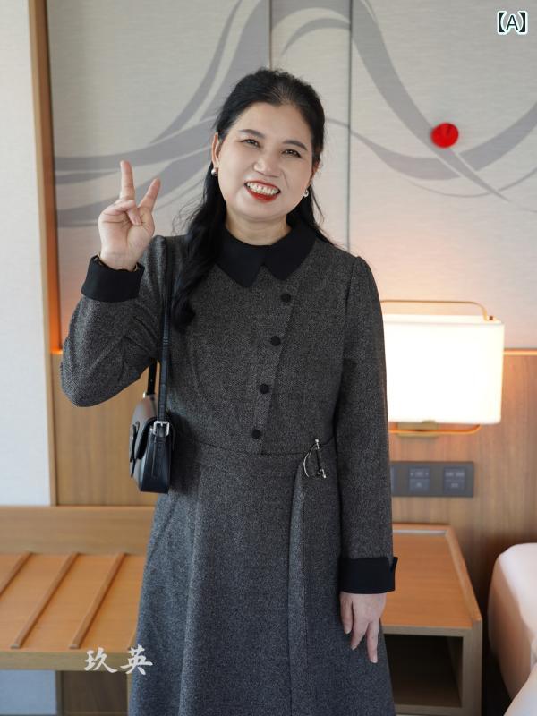 レディース ファッション おしゃれ 春夏 秋　冬 大人 上品 高級 マダム ミス ミセス プレゼント 婦人服　母 母　快適　レトロ　カジュアル　シンプル　厚手　ミドル丈セット　｜YKC8