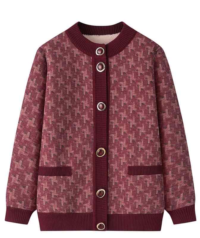レディース ファッション おしゃれ 春夏 秋 冬 大人 上品 高級 マダム ミス ミセス プレゼント 婦人服 母 母 トップス セーター コートの 高齢 ニットカーディガン高齢者 暖かい ｜YKC8
