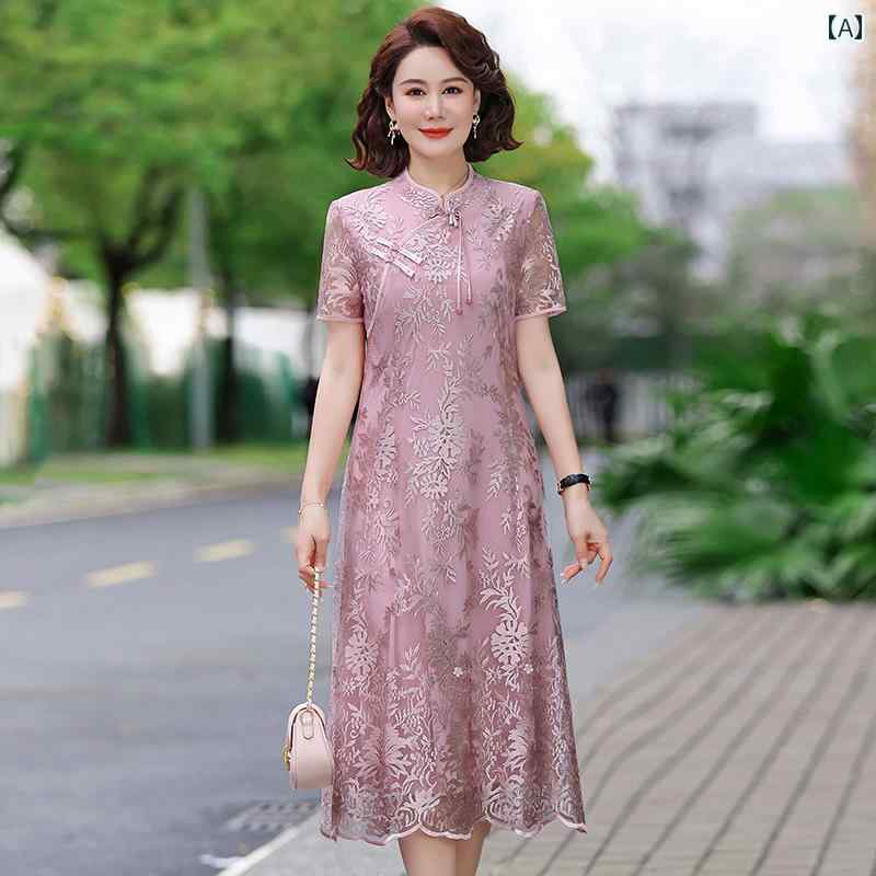 レディース ファッション おしゃれ 春夏 秋　冬 大人 上品 高級 マダム ミス ミセス プレゼント 婦人服　母 チャイナ　ドレス　ワレッドの　母　ウェディングドレス　レース　スリム　若々しい　多幸感　普段着　｜YKC8