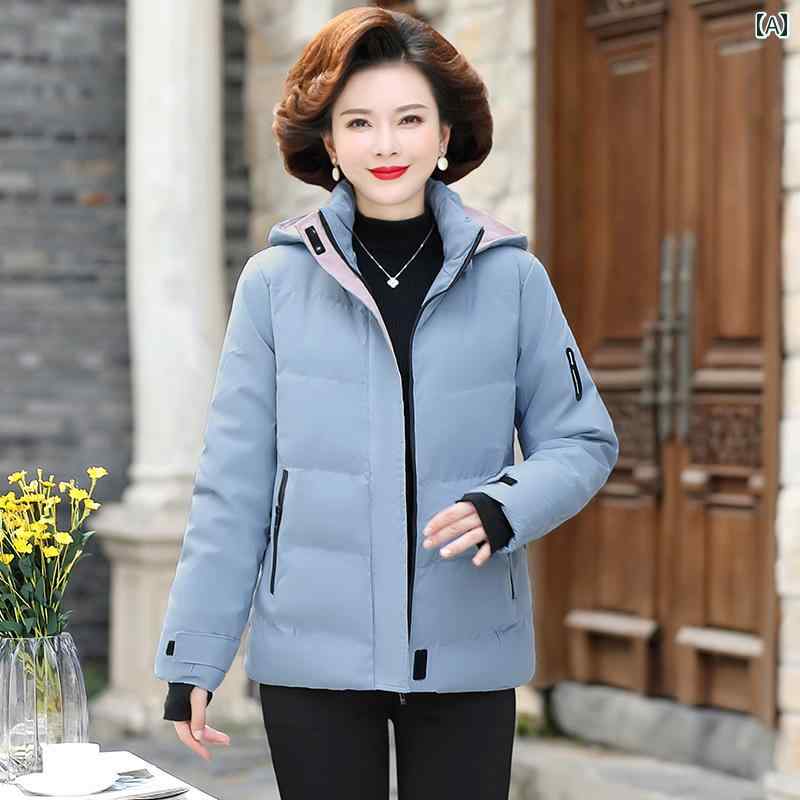レディース ファッション おしゃれ 春夏 秋　冬 大人 上品 高級 マダム ミス ミセス プレゼント 婦人服　母 のお母さんのの 冬服 ショート ダウン 綿 コート レディース 綿 コート 綿 コート 冬 厚手 コート｜YKC8