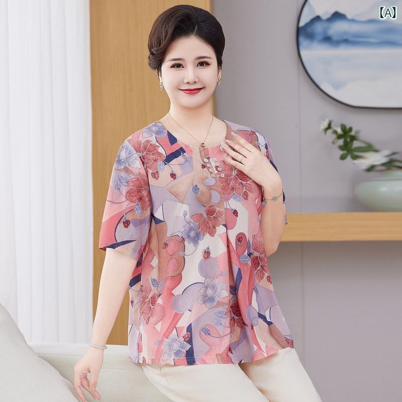 レディース ファッション おしゃれ 春夏 秋　冬 大人 上品 高級 マダム ミス ミセス プレゼント 婦人服　母 大きめ　　半袖　T　シャツ　トップス　　スーツ