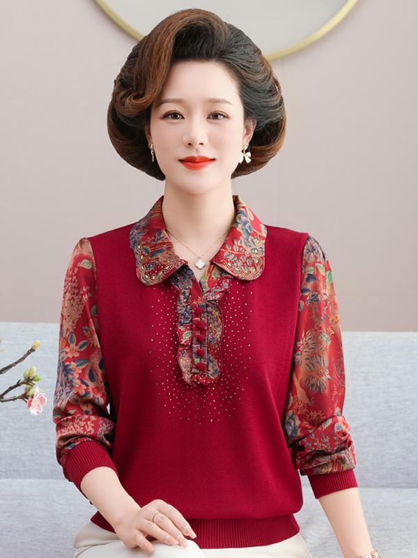 レディース ファッション おしゃれ 春夏 秋冬 大人 上品 高級 マダム ミス ミセス プレゼント 婦人服 母 トップス シャツ 高齢者 ボトムス パンツ ズボン セット 花柄 シンプル