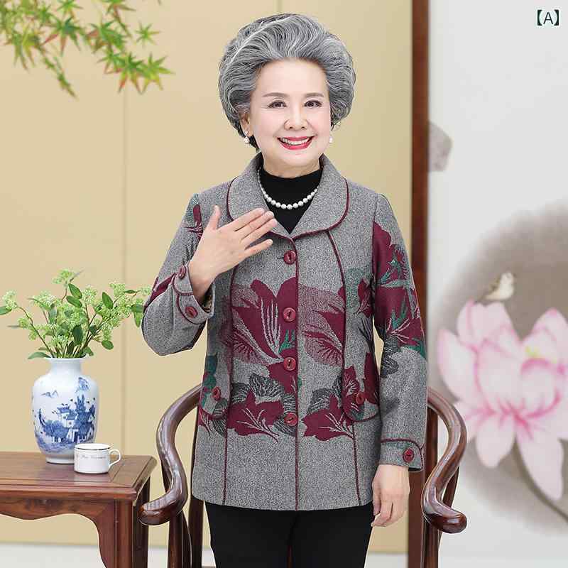 レディース ファッション おしゃれ 春夏 秋冬 大人 上品 高級 マダム ミス ミセス プレゼント 婦人服 母 高齢者 コート 長袖 シャツ セット 花柄 パンツ ズボン アウター ジャケット|YKC8