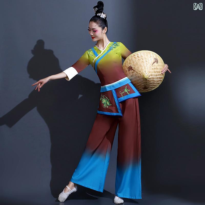 衣装 ダンス コスプレ 撮影 舞台 舞踊　衣装　麦わら　帽子　舞踊　セット　芸術　舞踊｜YKC8
