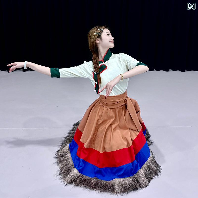 衣装 ダンス コスプレ 撮影 舞台 舞踊　公演　衣装　芸術スカート　　舞踊　公演　衣装　スクエアダンス　衣装