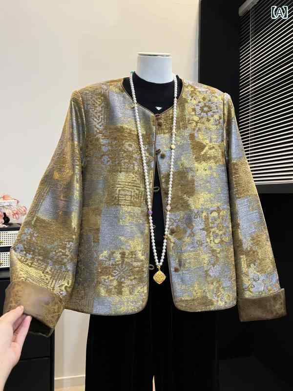 レディース ファッション 春夏 秋冬 かわいい オシャレ レトロ　中綿　ジャケット　　エレガント　レトロ　風　錦織トップス｜YKC8 36,336円