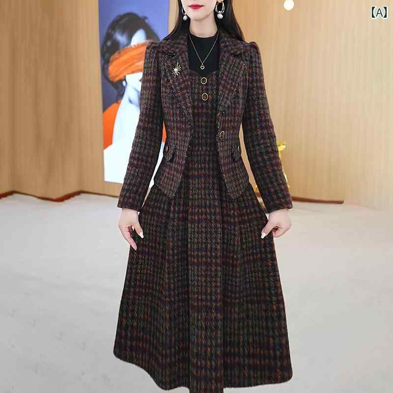 レディース ファッション 春夏 秋冬 かわいい オシャレ ツーピース ドレス セット 秋冬 ママのの エレガント