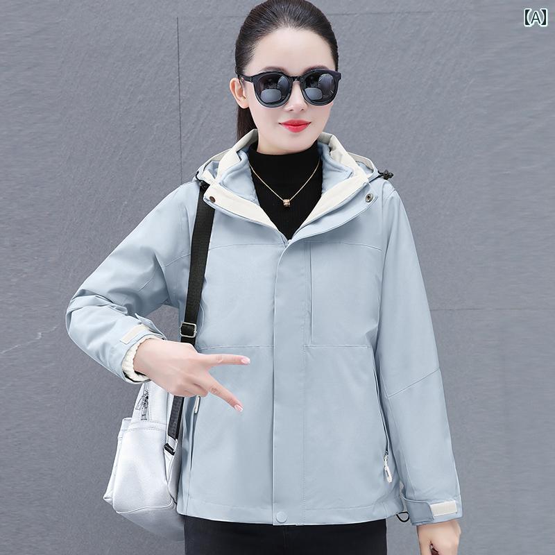 レディース 流行り物 春夏 秋冬 可愛らしい オシャレ 韓国 ぴったり  御っ母さん フリース 裏 起毛 ウィンドブレーカー 生あたたかい 厚地の外套表現スタイル