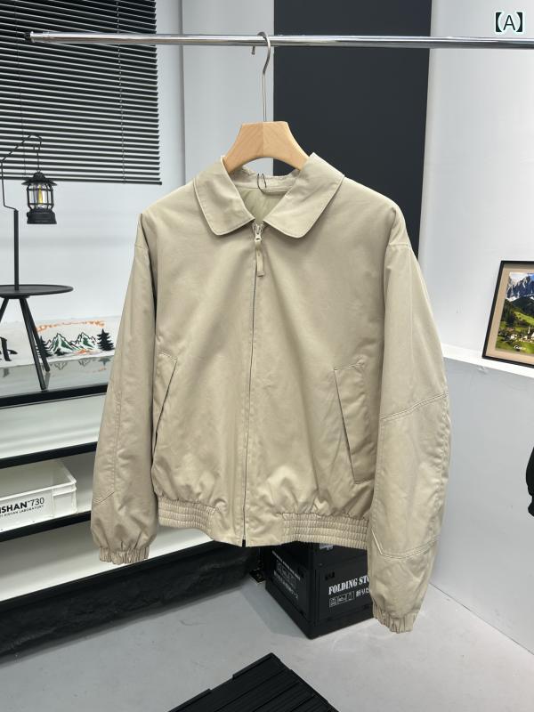 メンズ ファッション 春夏 秋冬 かっこいい オシャレ モテ 男性用 紳士服 服 韓国 シンプル 大人 コラボレーション エア ジャケット ショート ジャケットコットンコート スタイル |YKC8