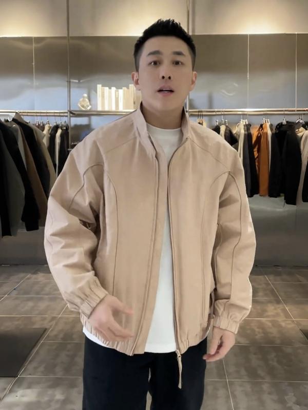メンズ ファッション 春夏 秋冬 かっこいい オシャレ モテ 男性用 紳士服 服 韓国 シンプル 大人 無地 スタンドカラー ジャケット メンズ 快適 カップル ジッパーカジュアル トップス アウター