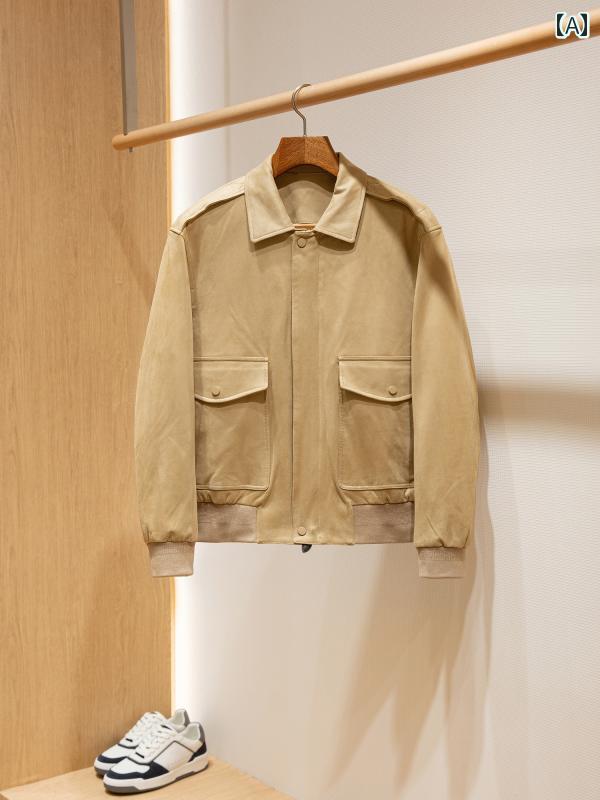 メンズ ファッション 春夏 秋冬 かっこいい オシャレ モテ 男性用 紳士服 服 韓国 シンプル 大人 ジャケット スエード メンズカジュアル ジャケット