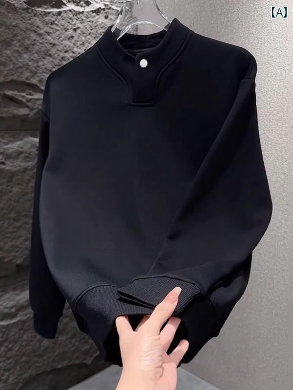 メンズ 流行り物 春夏 秋冬 かっこいい オシャレ モテ 成人男性用 成人男性服  服 韓国 分かりやすい 成年者 うら若い 名取り草 かざり付ける無地 ティーシャツ トレーナー メンズ 分かりやすい 好一対 フリース裏地 朦々たる心地よい トップス