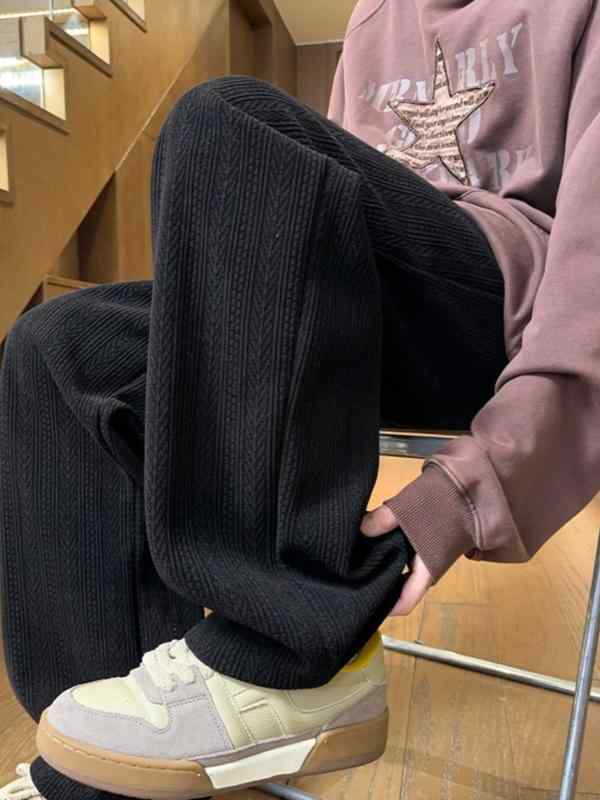 メンズ ファッション 春夏 秋 冬 かっこいい オシャレ モテ 男性用 紳士服 服 韓国 シンプル 大人 コーデュロイパンツ メンズ スウェットパンツ 裏起毛 メンズ ストレート メンズ カジュアル パンツ