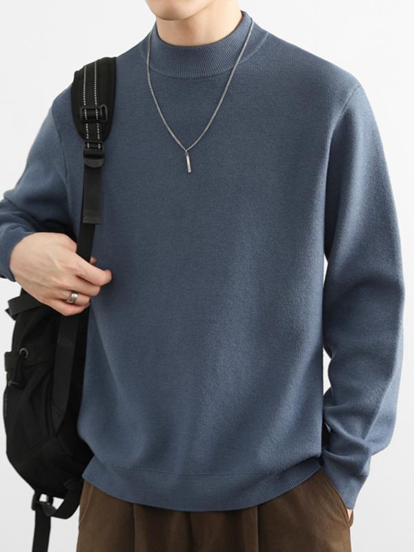 メンズ ファッション 春夏 秋冬 かっこいい オシャレ モテ 男性用 紳士服 服 韓国 シンプル 大人 メンズ タートルネックセーター 裏起毛 ワンピース ベース レイヤー 厚手 ニット セーター