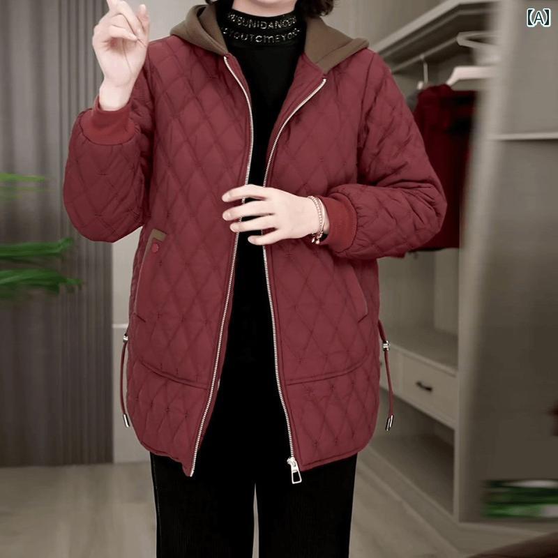 レディース 流行り物 春夏 秋冬 可愛らしい オシャレ 韓国 綿入り口・入口 上衣 御っ母さん 綿入り口・入口 厚地の外套 裏起毛 朦々たる 今めかしい 綿入り口・入口 厚地の外套