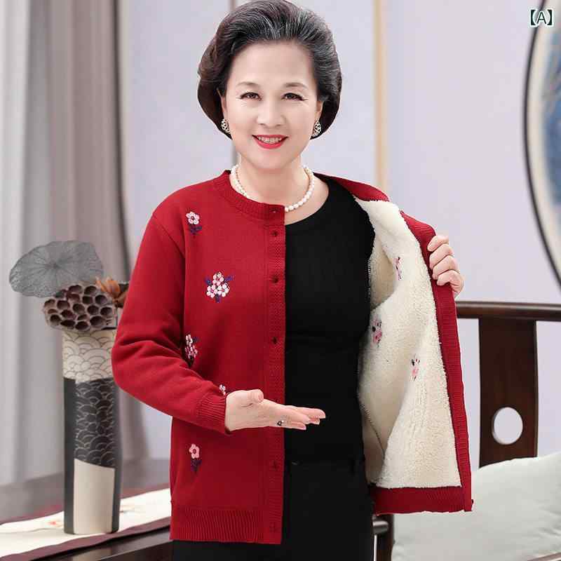 レディース 流行り物 春夏 秋冬 可愛らしい オシャレ 韓国 おお祖母ちゃん ジレー 羊毛 スウェーター 名取り草 ジレー 御婆さん 人 母 フリース 裏地 軍事基地 座標軸