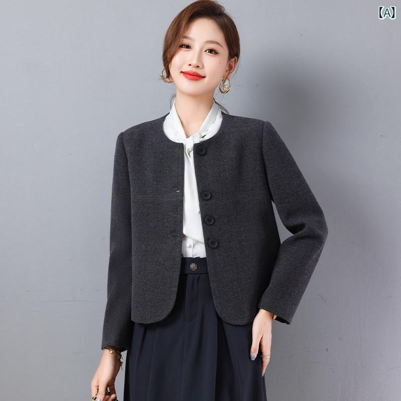 レディース 流行り物 春夏 秋冬 可愛らしい オシャレ 韓国 御っ母さん 今めかしい 若若しい 羊毛 厚地の外套表現スタイル 大きめ 大きさ レディース