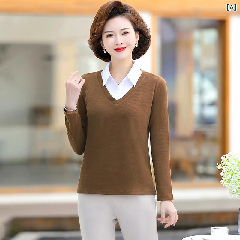 レディース ファッション 春夏 秋冬 かわいい オシャレ 韓国 長袖 フェイク ツーピース シャツ トップス ツーピース セット｜YKC8 30,367円