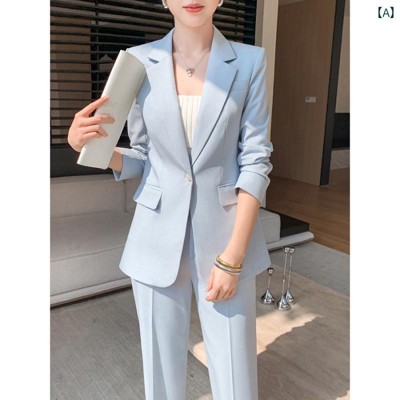 レディース ファッション 春夏 秋冬 かわいい オシャレ 韓国 ハイエンド ワイド レッグ パンツ ハイエンド プロ ウェア ブルー カジュアル｜YKC8