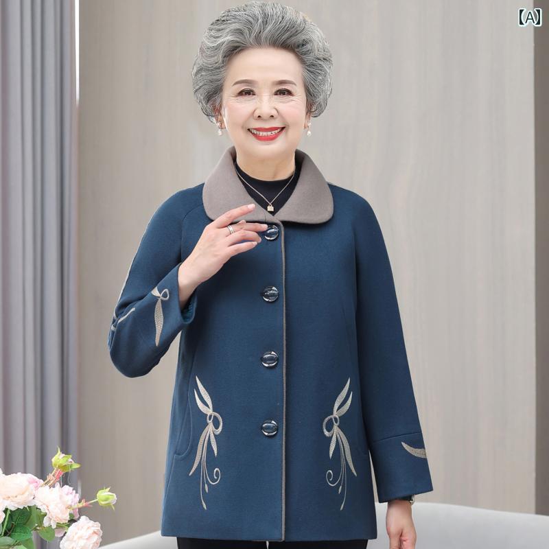 レディース 流行り物 春夏 秋冬 可愛らしい オシャレ 韓国 成人女性厚地の外套 おお祖母ちゃん 朦々たる 羊毛 厚地の外套 大きめ 大きさ
