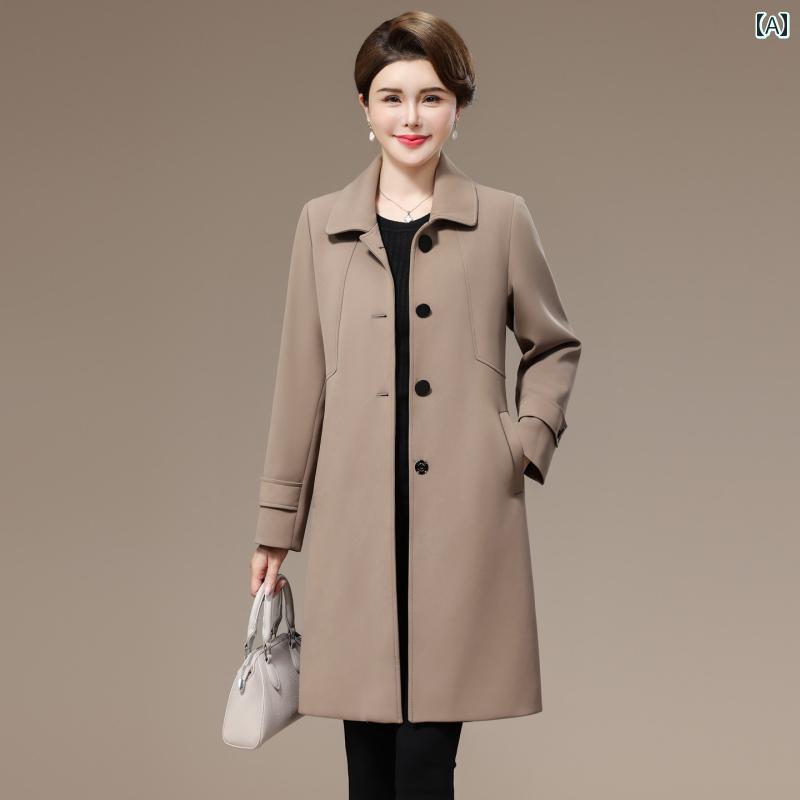 レディース ファッション 春夏 秋冬 かわいい オシャレ 韓国 ママ アウター 女性 トレンチコート おしゃれ 上品 トップス|YKC8