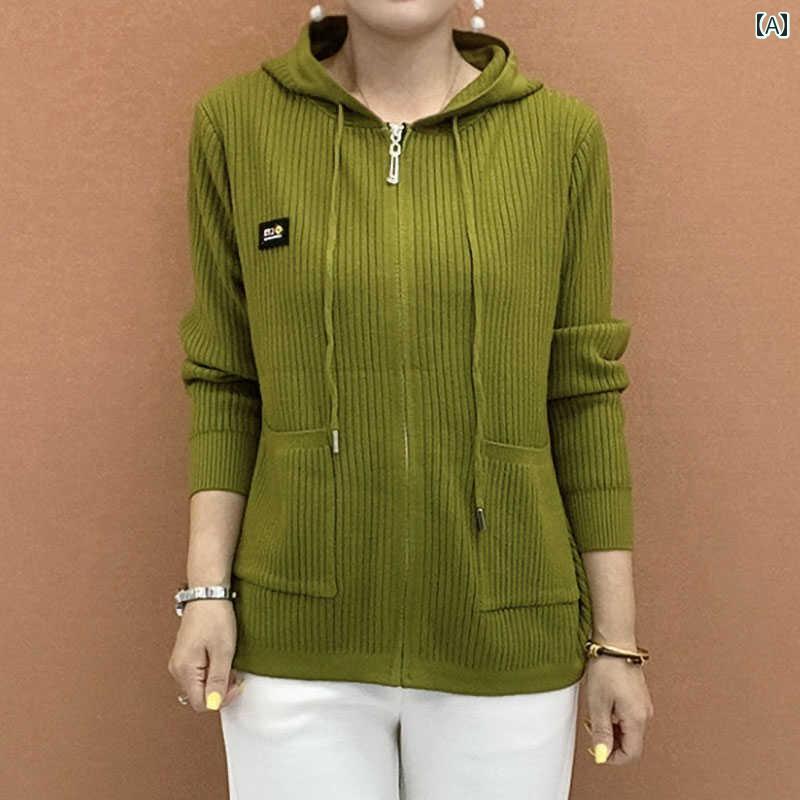 レディース ファッション 春夏 秋冬 かわいい オシャレ 韓国 レター　ラベル　ニット　ショート　カーディガン　セーター　アウター　無地　婦人服　フード　トップス｜YKC8 28,341円