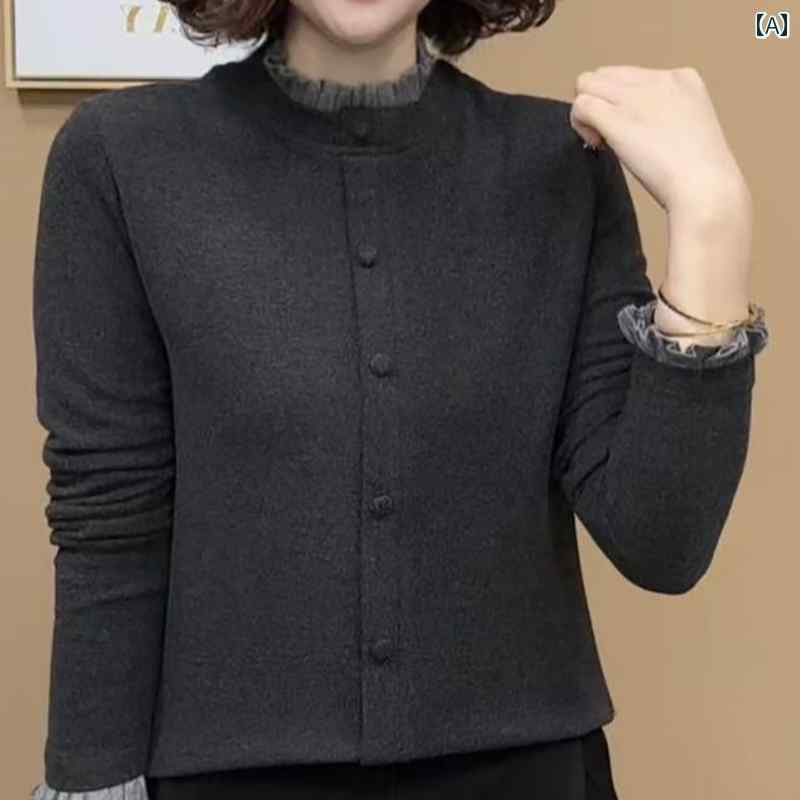 レディース ファッション 春夏 秋冬 かわいい オシャレ 韓国 スタイリッシュ 両面 フリース 厚手 暖かい ベース レイヤー トップ エレガント 長袖|YKC8