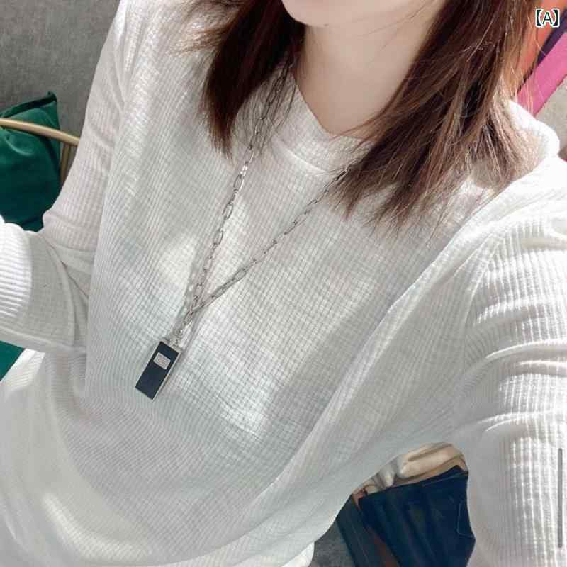 レディース ファッション 春夏 秋冬 かわいい オシャレ 韓国 無地カラフル ベース シャツ 快適 スタイリッシュ キャンディカラー T|YKC8