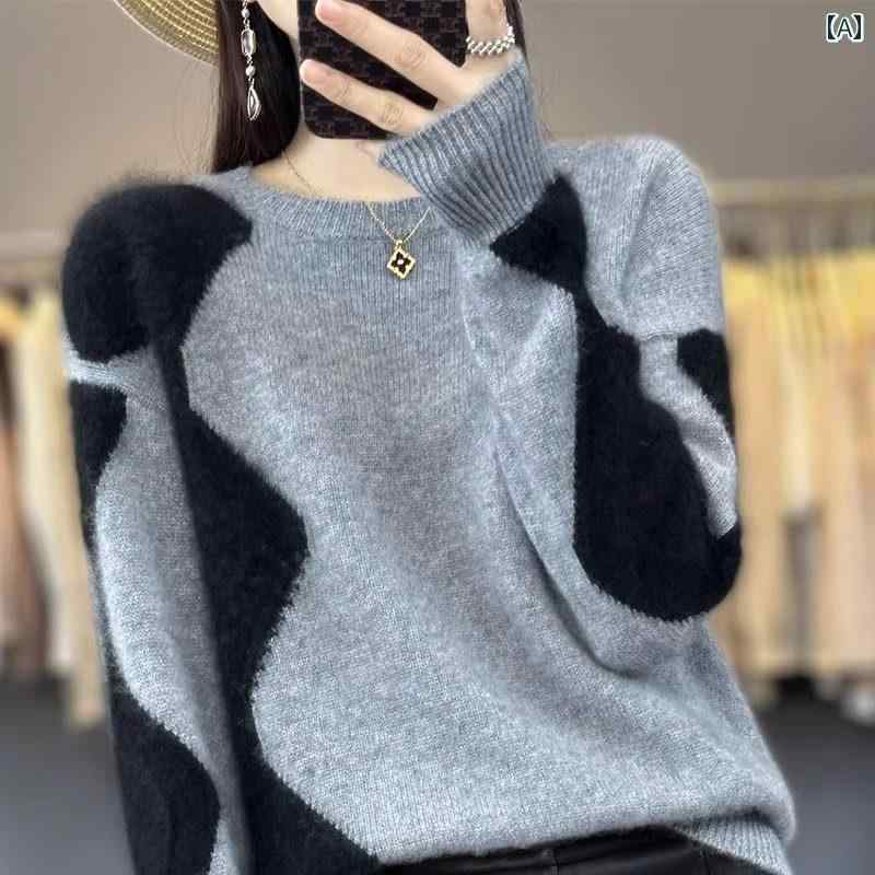 レディース ファッション 春夏 秋冬 かわいい オシャレ 韓国 セーター　ニット　ベース　レイヤー　トップ　快適　スタイリッシュ