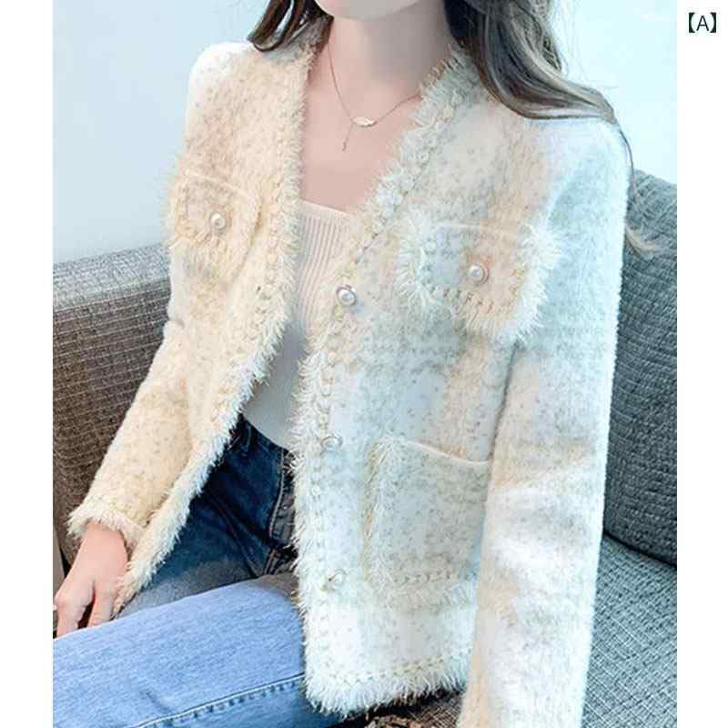 レディース 流行り物 春夏 秋冬 可愛らしい オシャレ 韓国 編み物ジレー フレンチ タッセル  風 雨合羽 厚地の外套 トップス