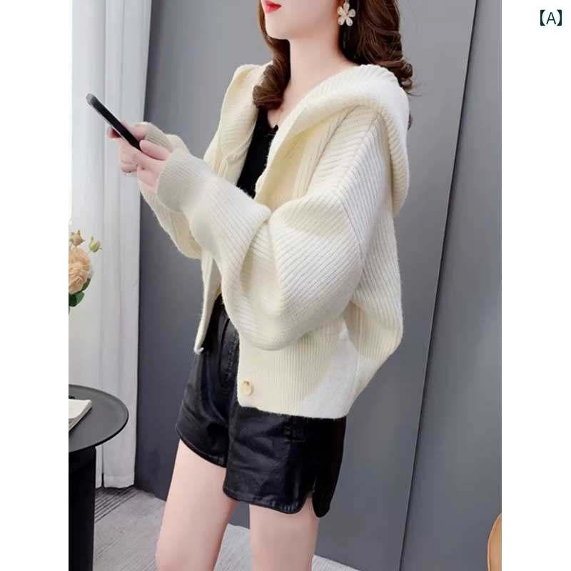 レディース 流行り物 春夏 秋冬 可愛らしい オシャレ 韓国 ボンネット シングル前胸部 落っこちる 肩先 編み物ジレー 小っちゃい 成人女性 今めかしい 心地好い V素っ首ジレー
