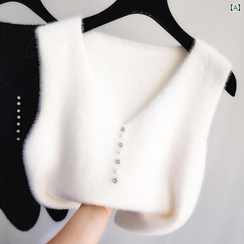 レディース ファッション 春夏 秋冬 かわいい オシャレ 韓国 フリース　セーター　ベスト　ニット　Vネック　ノースリーブ　シック
