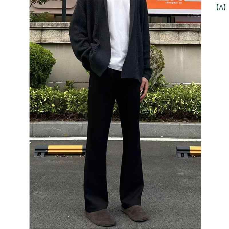 メンズ ファッション 春夏 秋冬 かっこいい オシャレ モテ 男性用 紳士服 服 韓国 シンプル 大人 アメリカン　ヘビーウェイト　　フレアパンツ　スリムフィット　クリーン　フィット　マチェーテ　カジュアル　スウェットパンツ