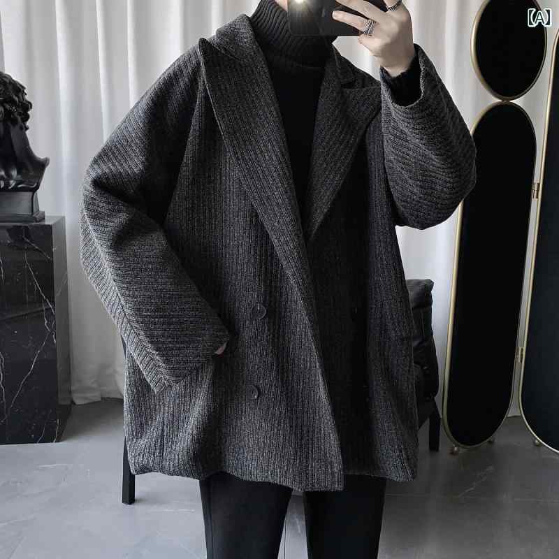 メンズ ファッション 春夏 秋冬 かっこいい オシャレ モテ 男性用 紳士服 服 韓国 シンプル 大人 軽量　大人　ウインドブレーカー　ミドル丈　　英国　コート　厚手